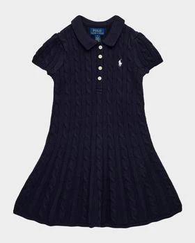 Ralph Lauren | Girl's Cable Knit Sweater Dress, Size 2-6X,商家Neiman Marcus,价格¥734