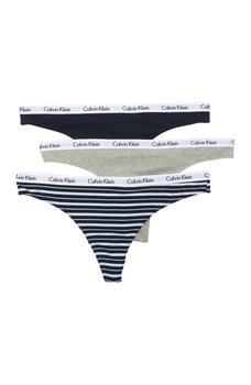 美国ck内裤女, Calvin Klein | Logo Assorted Thongs - Pack of 3商品图片 5.4折