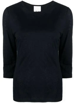 Allude | Three-Quarter Sleeve Linen Top 额外9.7折, 额外九七折