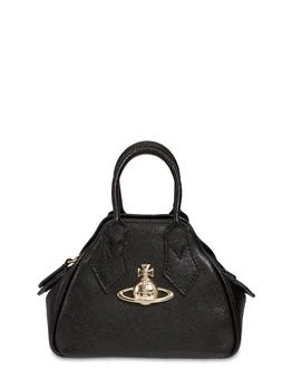 推荐Mini Yasmine Leather Top Handle Bag商品
