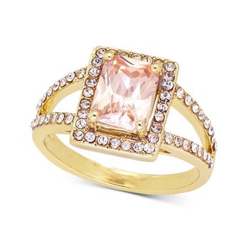 商品Charter Club | Gold-Tone Pavé & Color Square Crystal Split Ring, Created for Macy's,商家Macy's,价格¥126图片