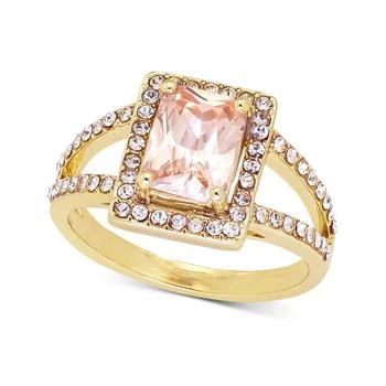 Charter Club | Gold-Tone Pavé & Color Square Crystal Split Ring, Created for Macy's 3.9折
