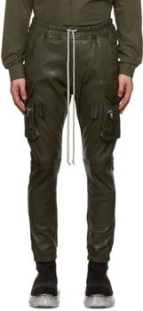 rick owens男裤, Rick Owens | Green Mastodon Leather Pants商品图片 额外8.5折, 额外八五折
