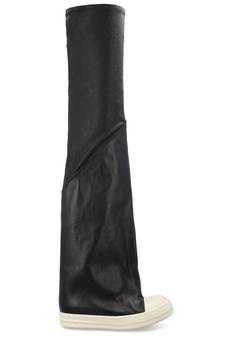 Rick Owens | Rick Owens Contrast-Toe Thigh-High Boots商品图片,7折起, 独家减免邮费