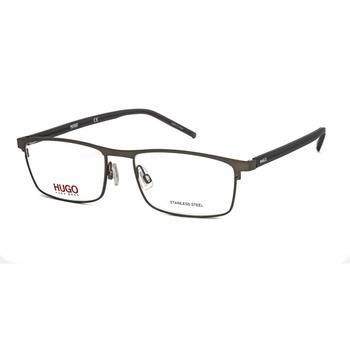Hugo Men's Eyeglasses - Matte Ruthenium Rectangular Shape Frame | HG 1026 0R80 00