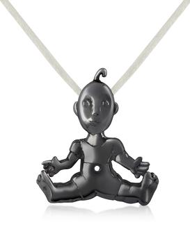 嘉宝是什么牌子, B. Paoletti 宝莱迪 | I Mimmi - Black Stainlees Steel Baby Pendant商品图片 4.9折