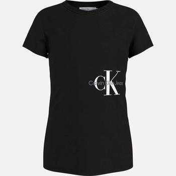 Calvin Klein | Calvin Klein Girls Monogram Slim Cotton-Jersey T-Shirt商品图片,满$75减$20, 满减