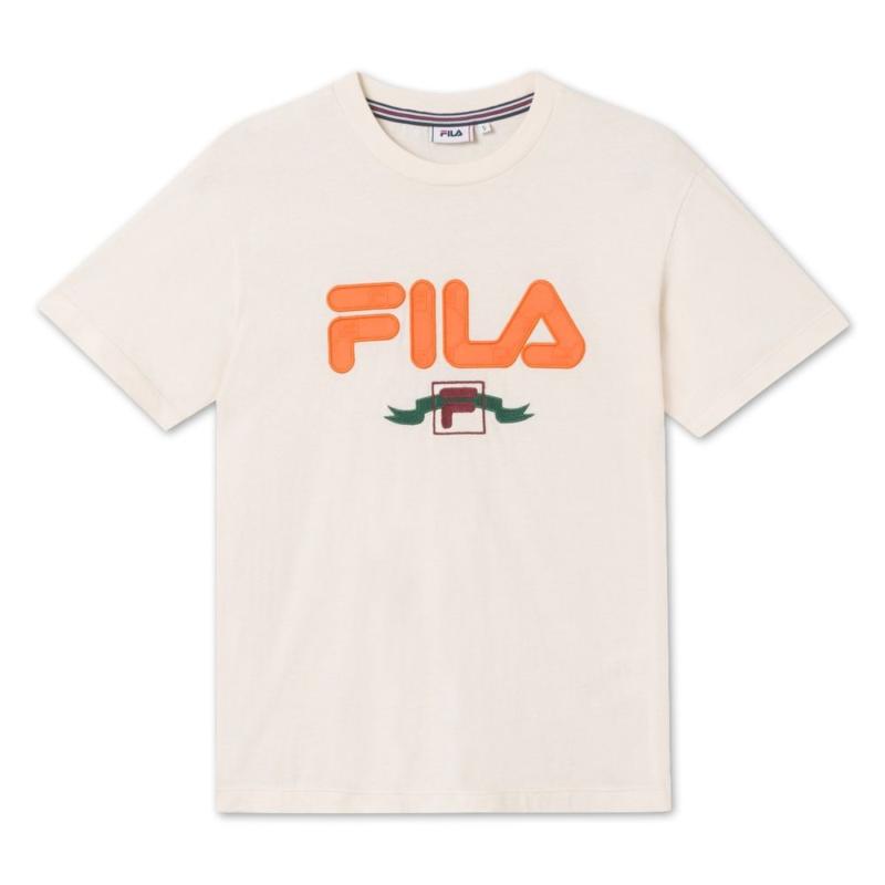 推荐FILA 白色女士T恤 687633-N15商品