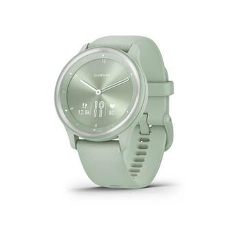 商品Garmin | Unisex Vivomove Sport Cool Mint Silicone Band with Silver-tone Accents Smart Watch 40mm,商家Macy's,价格¥1112图片