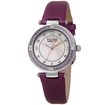 推荐Quartz White Dial Purple Satin Ladies Watch BUR251PU商品