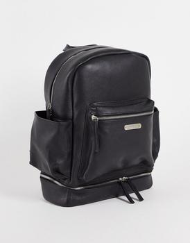 商品Bolongaro Trevor contrast zip backpack in black图片