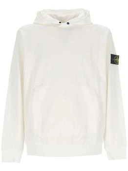 Stone Island | Stone Island Logo-Patch Long-Sleeved Hoodie 7.6折, 独家减免邮费