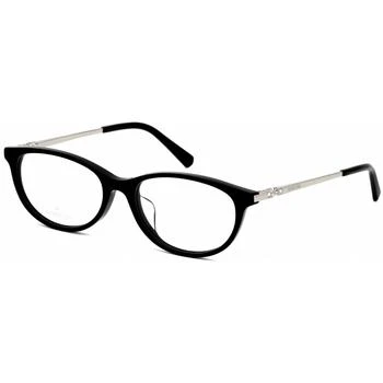 推荐Swarovski Women's Eyeglasses - Shiny Black Oval Plastic Full-Rim Frame | SK5294-D 001商品