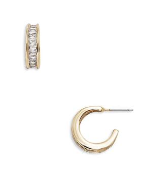 商品BAUBLEBAR | Tina Crystal Small Hoop Earrings,商家Bloomingdale's,价格¥299图片