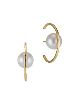 商品Katey Walker | Spark Orbit 18K Yellow Gold & Freshwater Pearl Ear Cuffs,商家Saks Fifth Avenue,价格¥7372图片