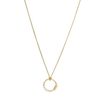 商品Âme Totem 18K Yellow Gold, Lab-Grown Diamond Small Circle Pendant Necklace图片