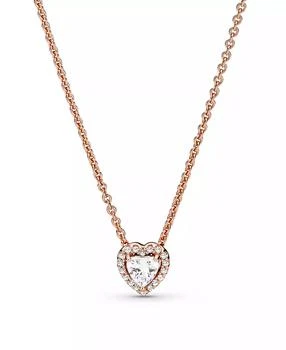 PANDORA | Timeless Sparkling Cubic Zirconia Heart Collier Necklace,商家Macy's,价格¥521