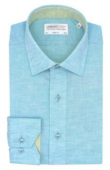 Lorenzo Uomo, Lorenzo Uomo | Trim Fit Solid Cotton & Linen Dress Shirt商品图片 3.9折