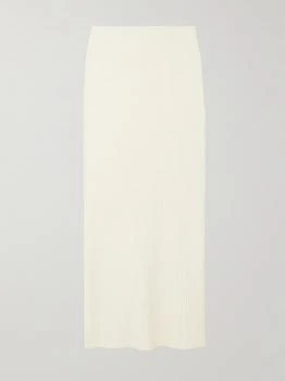 Totême | 有机棉质混纺圈圈呢超长半身裙,商家NET-A-PORTER,价格¥3540