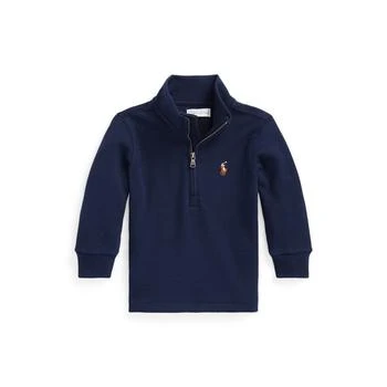 Ralph Lauren | Baby Boys Cotton Interlock Quarter Zip Pullover 7折