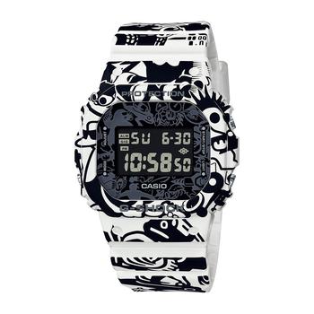 G-Shock | Men's Black and White Resin Strap Watch 42.8mm, DW5600GU-7商品图片,