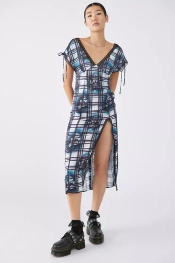 Urban Outfitters | UO Sweet Melody Lace Trim Midi Dress商品图片,5.6折, 1件9.5折, 一件九五折