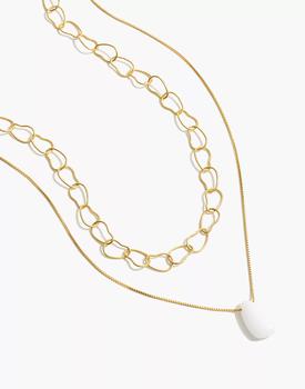 推荐Stone Collection Jade Pendant Necklace Set商品