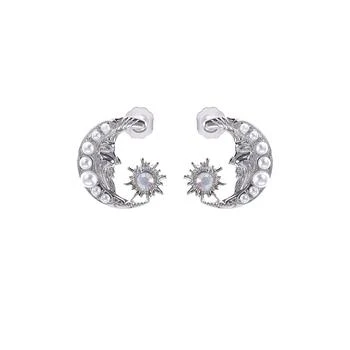 MeMe London | Brielle earrings - white gold,商家Harvey Nichols,价格¥1186
