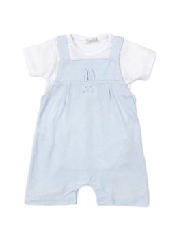 商品Kissy Kissy | Baby Boy's 2-Piece Striped Short Overalls Set,商家Saks Fifth Avenue,价格¥466图片