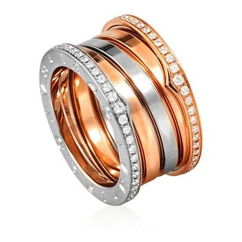 Bvlgari B.Zero1 18kt Rose and White Gold Ring, Brand Size 51