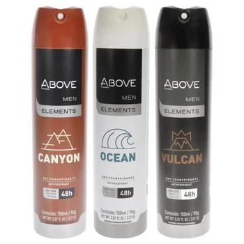 Above | 3.17 oz 48 Hours Element Antiperspirant Deodorant for Men - Canyon - Pack of 3,商家Premium Outlets,价格¥186