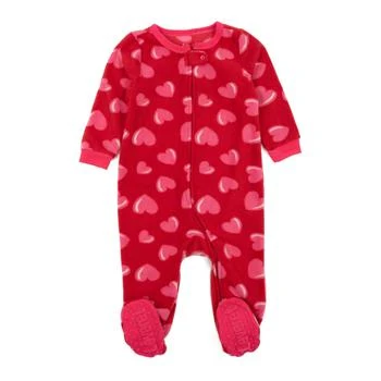 Leveret | Kids Footed Fleece Pajamas Heart,商家Premium Outlets,价格¥152