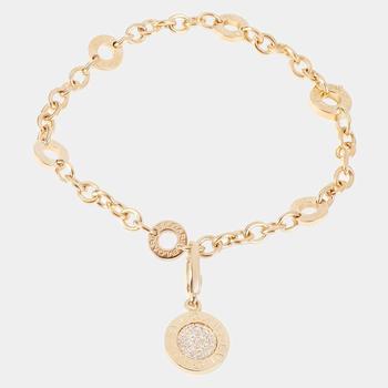 bulgari怎么选, [二手商品] BVLGARI | Bvlgari Bvlgari 18K Yellow Gold Diamond Bracelet 7.25商品图片 6.8折