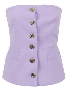 PINKO | Pinko Buttoned Over-The-Shoulder Top商品图片,8.1折
