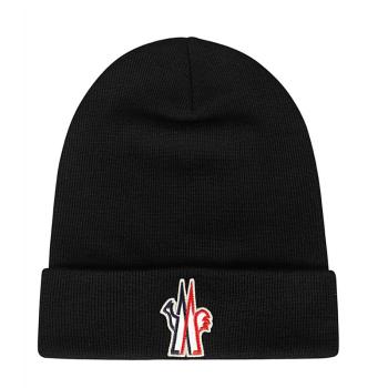 Prana是什么牌子, Moncler | Moncler 盟可睐 男士黑色刺绣针织帽 3B10000-09974-999商品图片 满$100享9.5折, 满折