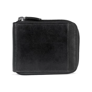 推荐Casablanca Collection Men's RFID Secure Center Zippered Wallet with Removable Passcase商品