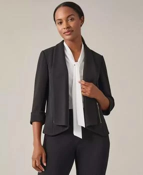 Kasper | Women's Stretch Crepe Open-Front Long Sleeve Blazer,商家Macy's,价格¥333