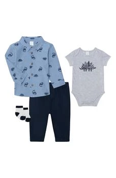 PL BABY BY PETIT LEM | Button-Up, Bodysuit, Joggers & Socks Set,商家Nordstrom Rack,价格¥112