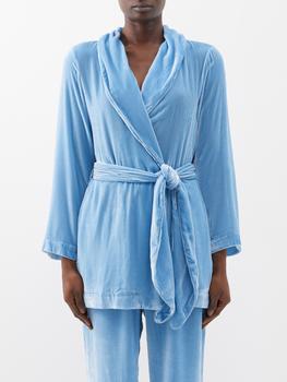 商品Sleeping with Jacques | Bon Vivant velvet robe,商家MATCHES,价格¥1732图片