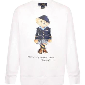 推荐Polo bear logo sweatshirt in white商品