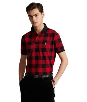 商品Ralph Lauren | Custom Slim Fit Mesh Buffalo Check Polo Shirt,商家Zappos,价格¥509图片