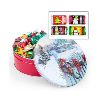 商品130 pcs Christmas Gift Tin with Hershey's Holiday Chocolate Candy Mix (2 lb)图片