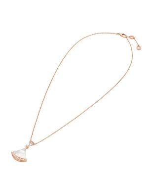 bvlgari项链, BVLGARI | Rose Gold, Mother-of-Pearl and Diamond Divas' Dream Necklace商品图片 