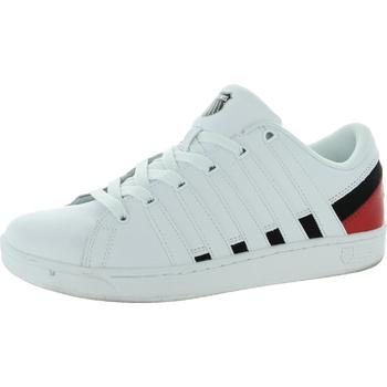 推荐K-Swiss Ramli Court Men's Leather Colorblock Classic Athletic Sneakers商品