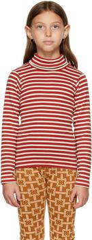 Misha & Puff | 红色条纹儿童长袖 T 恤商品图片,