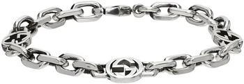 Gucci | Silver Chain Interlocking G Bracelet 独家减免邮费