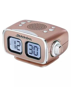 Studebaker | SB3500RG Roommate Retro Digital Bluetooth AM/FM Clock Radio,商家Macy's,价格¥377