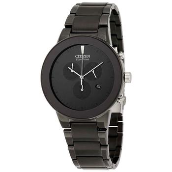 Citizen | Citizen Axiom Eco-Drive Chronograph Black Dial Watch AT2245-57E商品图片,4.1折