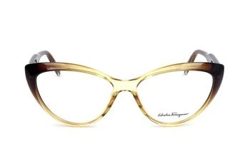 Salvatore Ferragamo | Salvatore Ferragamo Eyewear Cat-Eye Frame Glasses 4.8折, 独家减免邮费