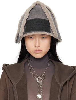 推荐Gray Shearling Bucket Hat商品